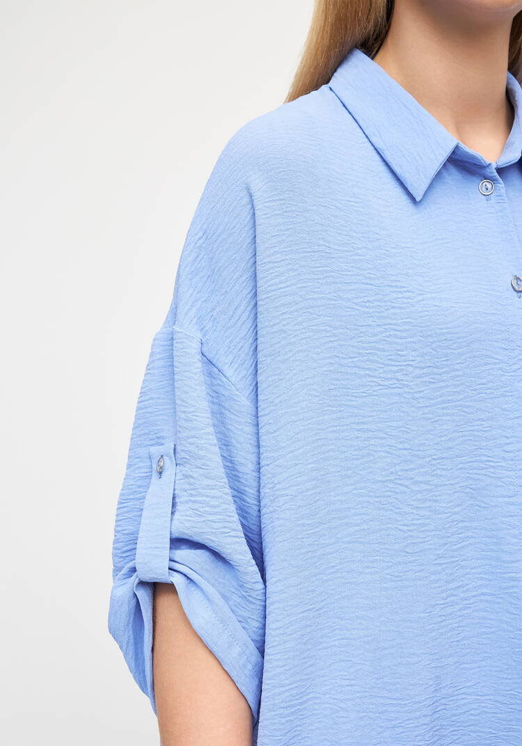 Рубашка удлиненная на пуговицах Лорелия шир.  750, рис. 15