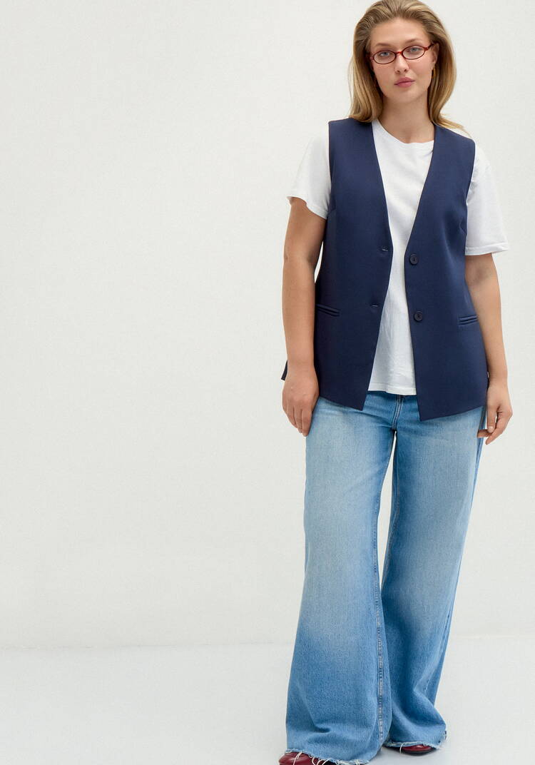 Жилет классический на подкладке шир.  750, рис. 11