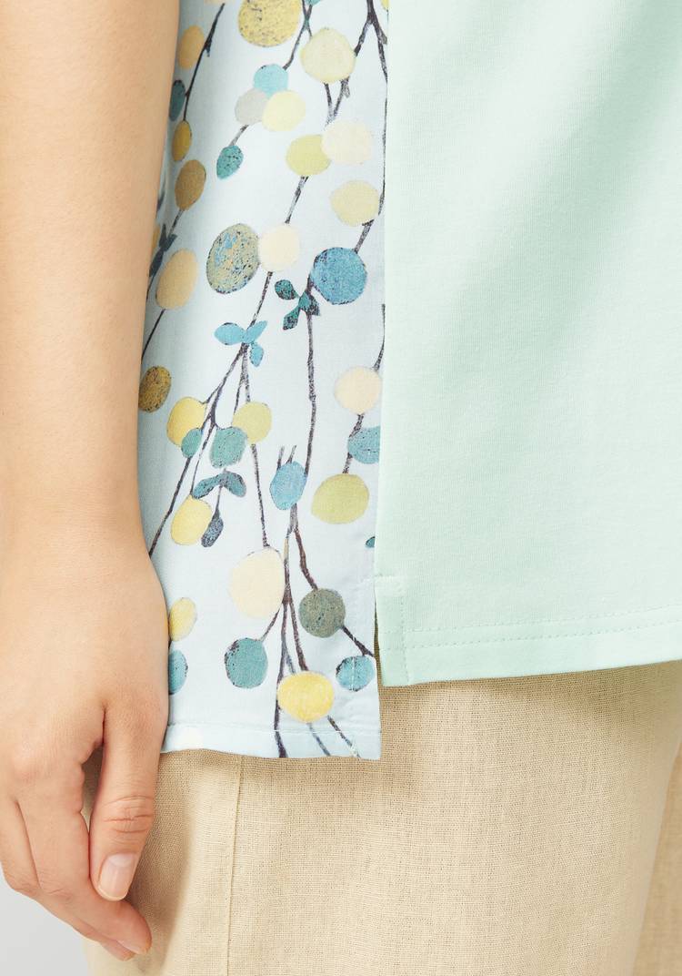 Блуза в комбинации из двух тканей шир.  750, рис. 5