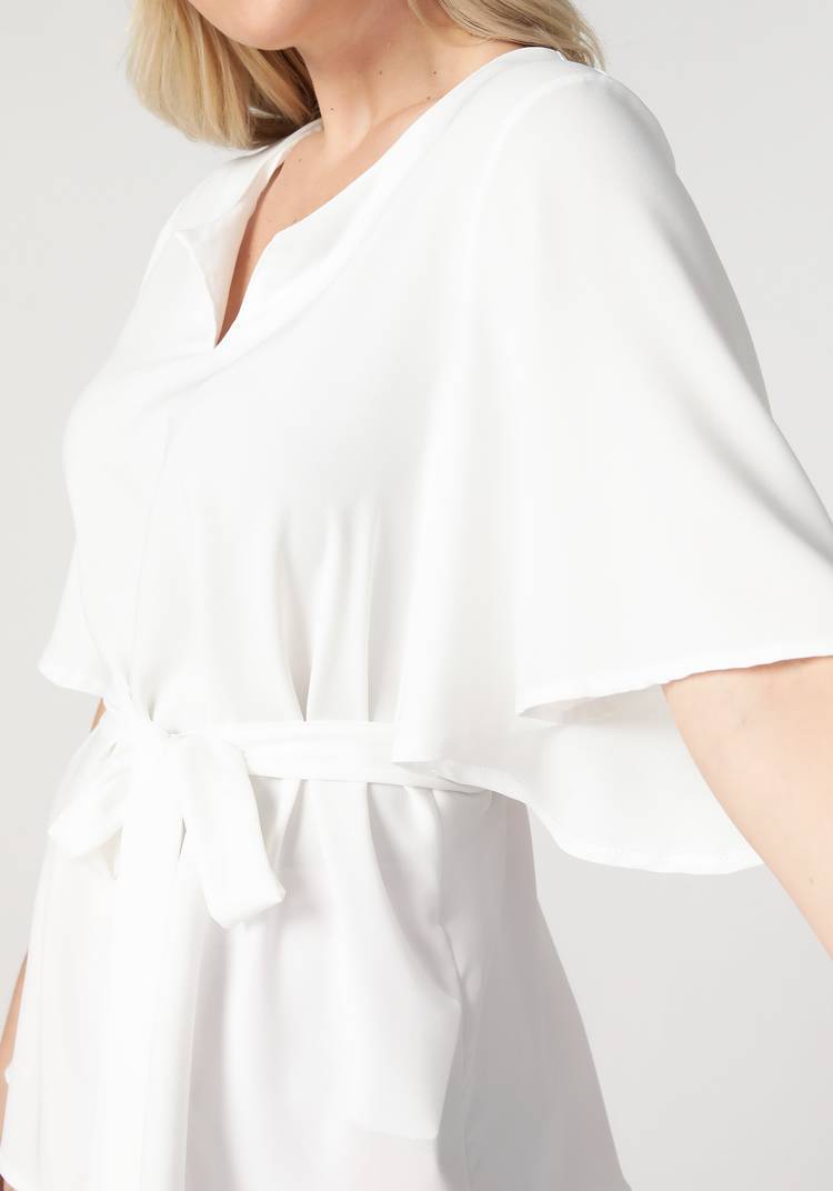 Блуза А-силуэта с поясом шир.  750, рис. 13