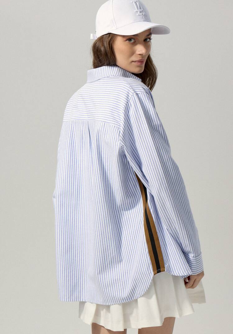 Рубашка в полоску с боковым лампасом шир.  750, рис. 3