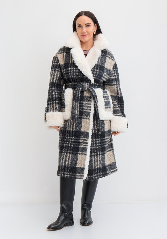 Пальто-эко в клетку шир.  580, рис. 4