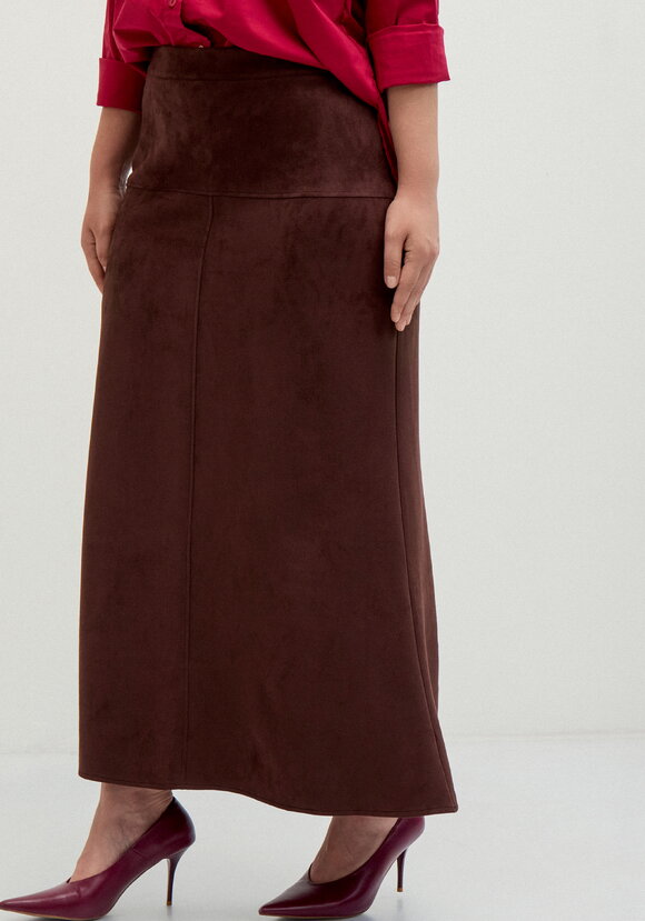 Юбка из экозамши на кокетке шир.  580, рис. 11