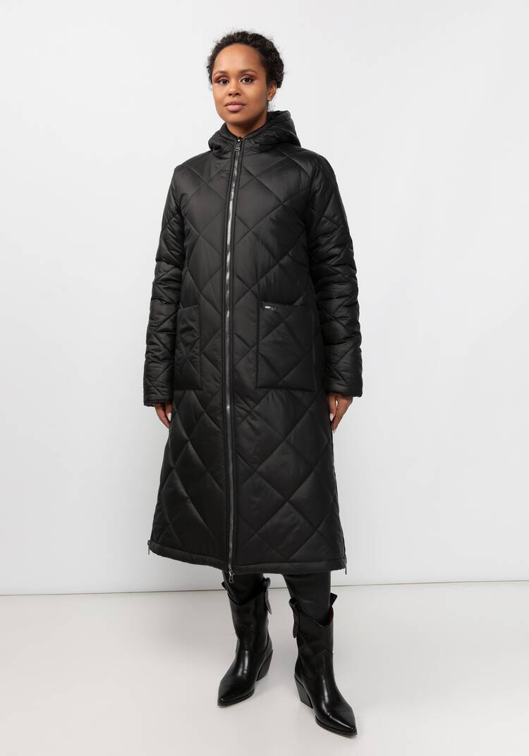 Пальто стеганое с боковыми разрезами шир.  750, рис. 3