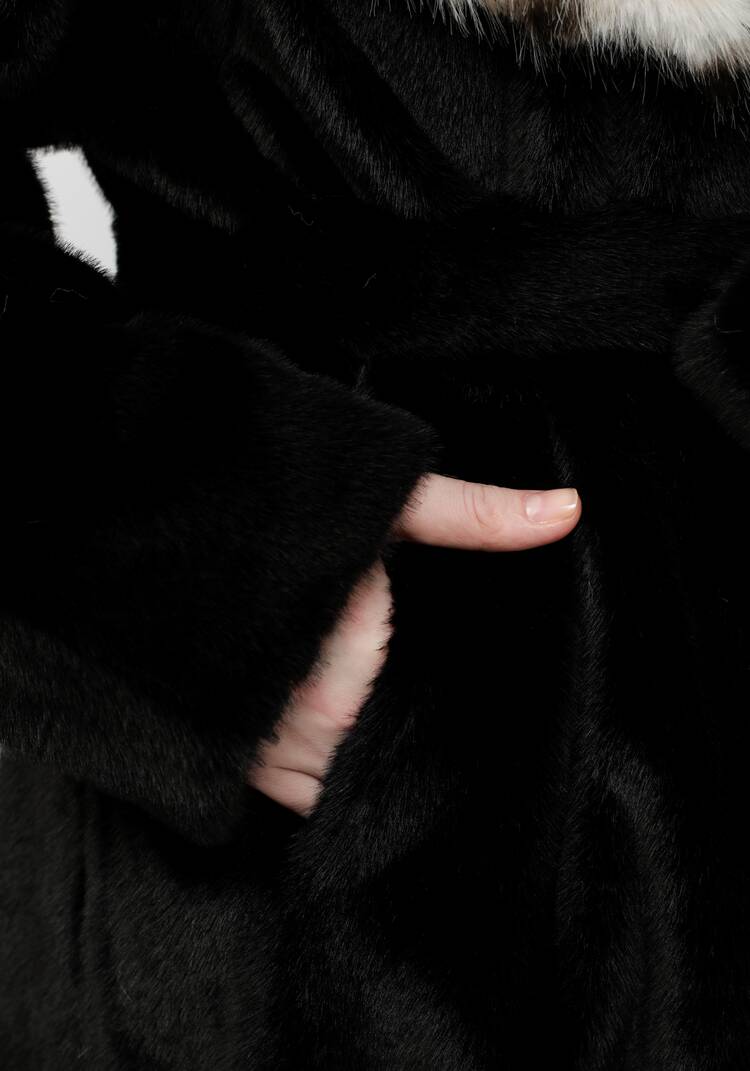 Шуба с леопардовым воротником шир.  750, рис. 13