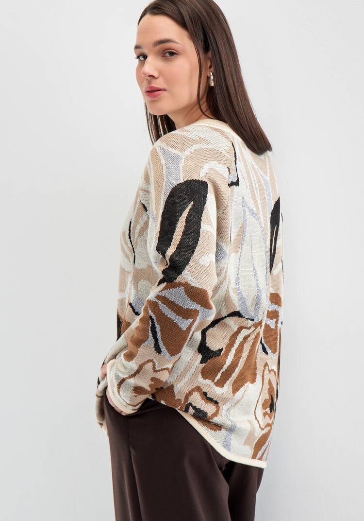 Джемпер с растительным орнаментом шир.  750, рис. 3