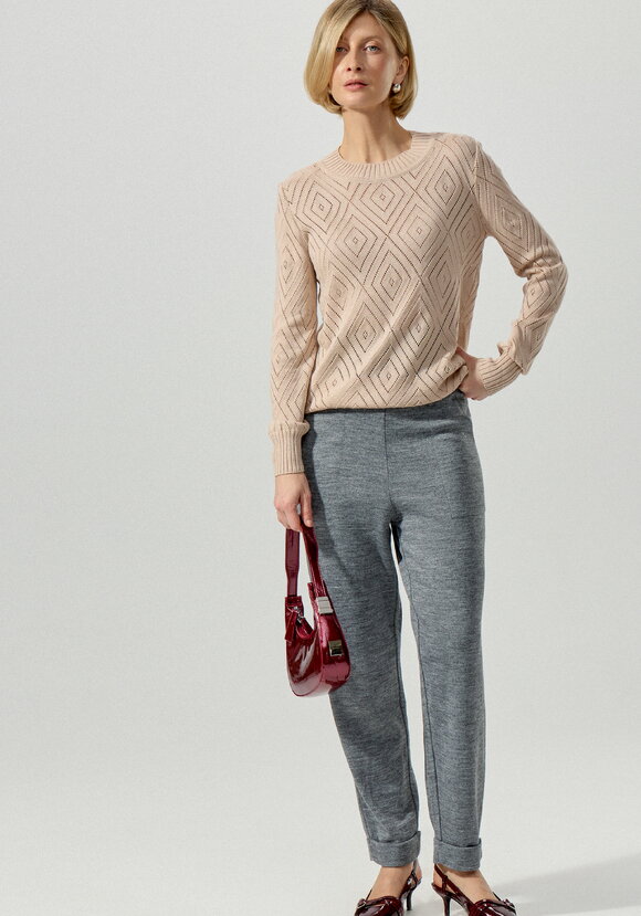 Брюки зауженные книзу шир.  580, рис. 10