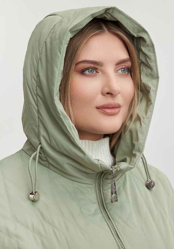 Пальто с фигурной стежкой Стефания шир.  580, рис. 21