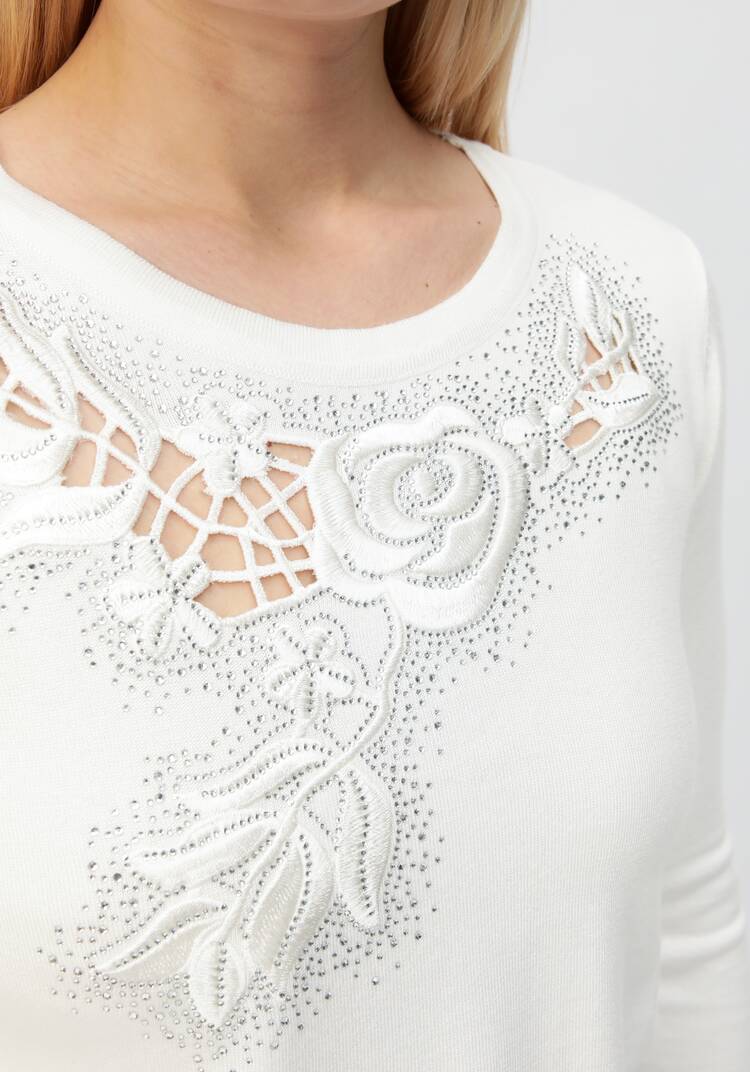 Блуза Цветочное ожерелье шир.  750, рис. 9