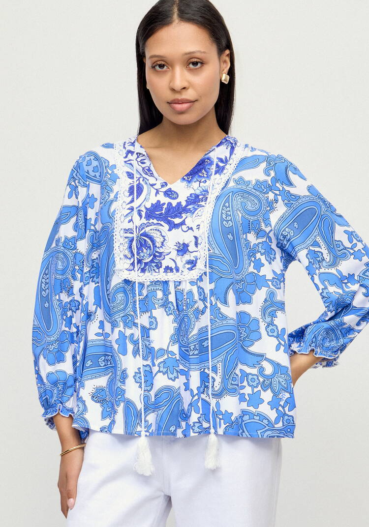 Блуза Весна внутри меня шир.  750, рис. 8