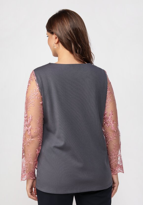 Блуза с рукавом 7/8 шир.  580, рис. 3