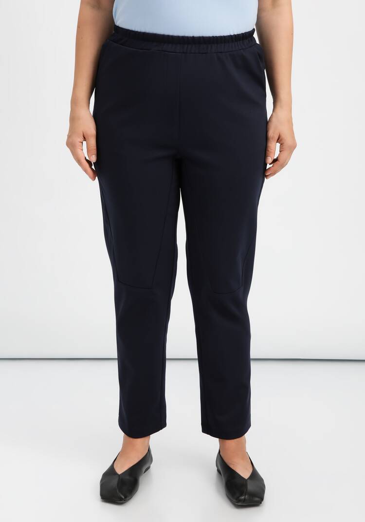 Брюки оригинального кроя на резинке шир.  750, рис. 30