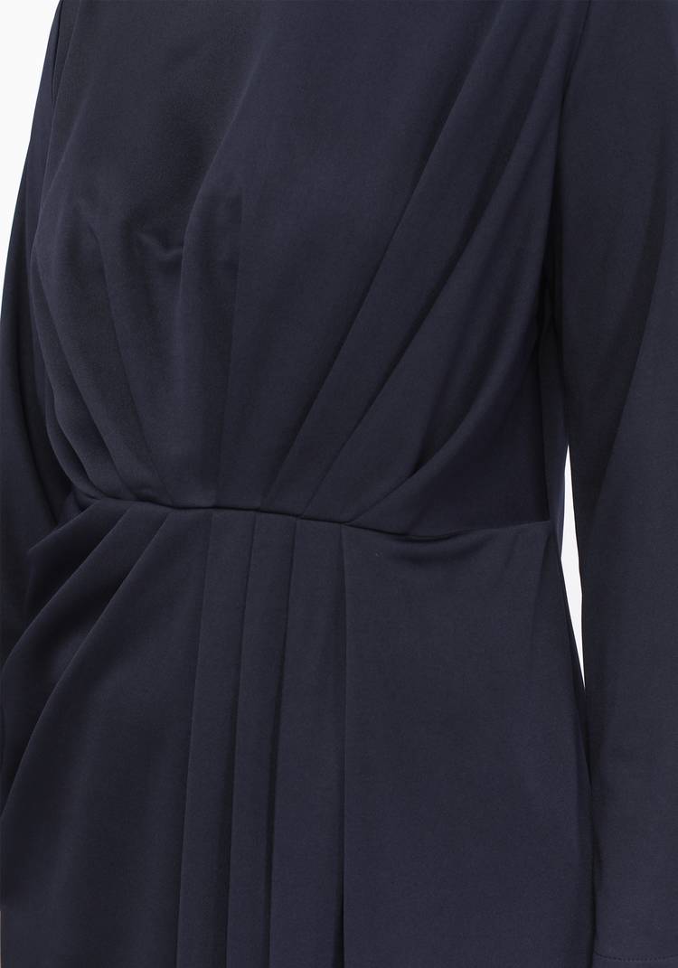 Блуза с драпировкой на талии шир.  750, рис. 6