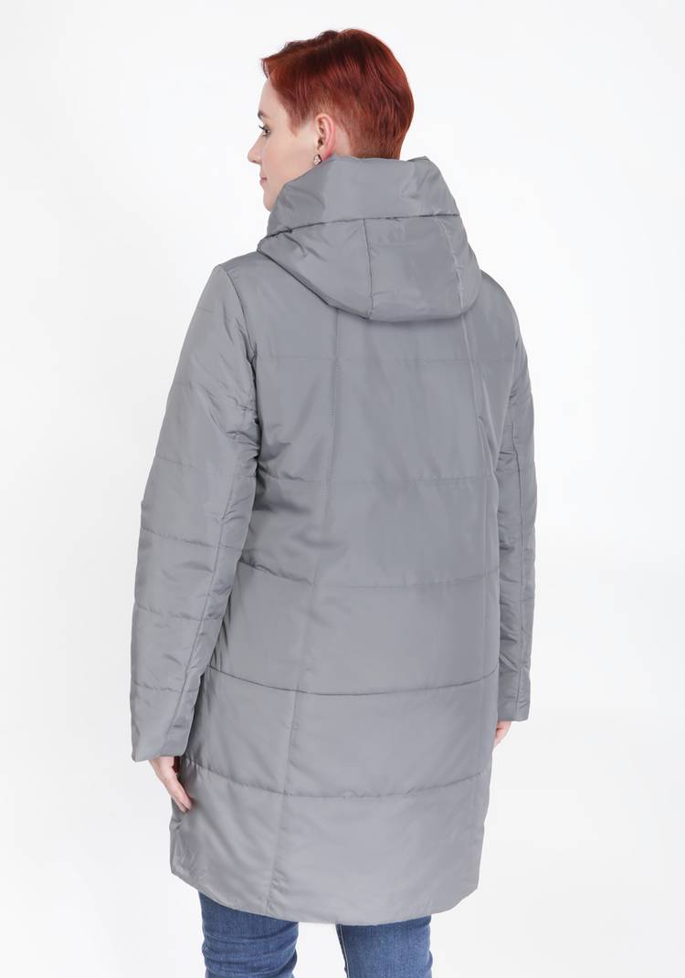 Куртка прямого кроя на молнии с капюшоном шир.  750, рис. 10