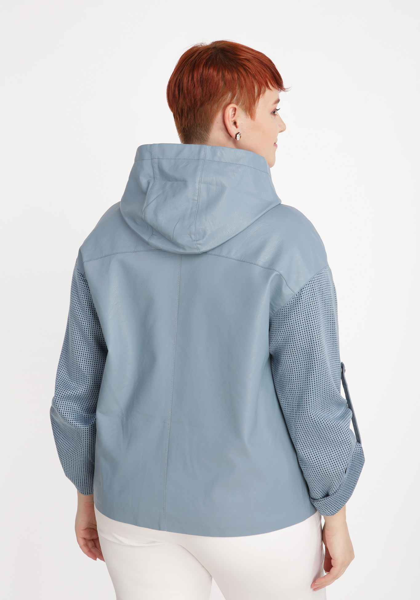 Куртка из экокожи «Приятные воспоминания», размер 48, цвет бежевый - фото 6