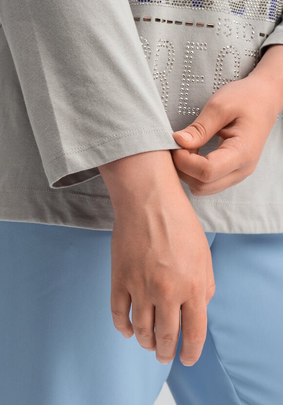 Лонгслив с декором из страз шир.  580, рис. 17