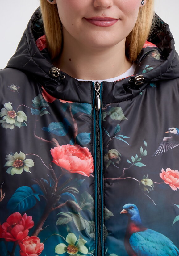 Куртка с цветочным принтом Агнесса шир.  580, рис. 23