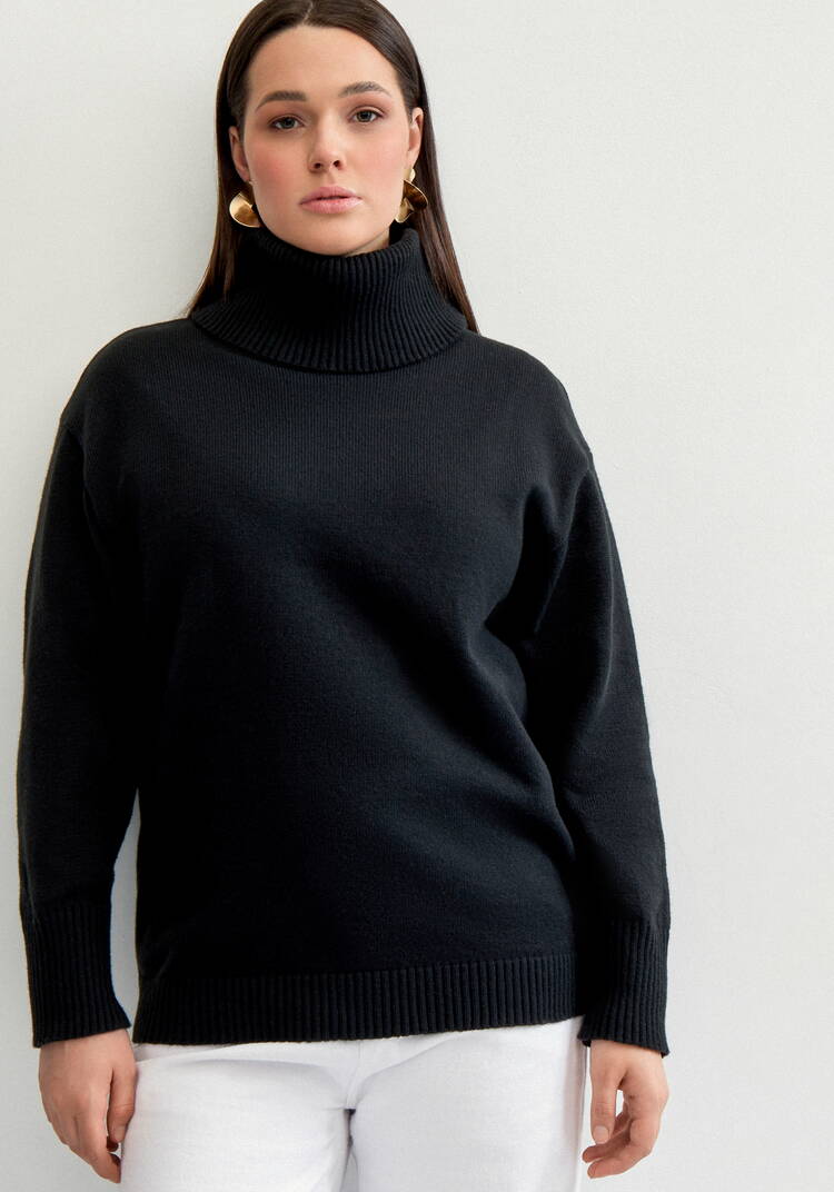 Свитер с объемным воротом шир.  750, рис. 18