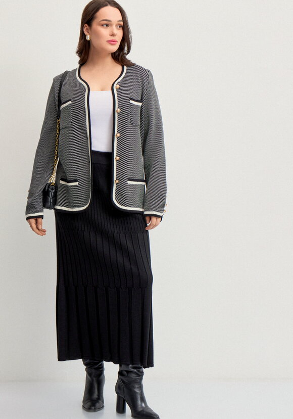 Юбка с фигурными складками шир.  580, рис. 18