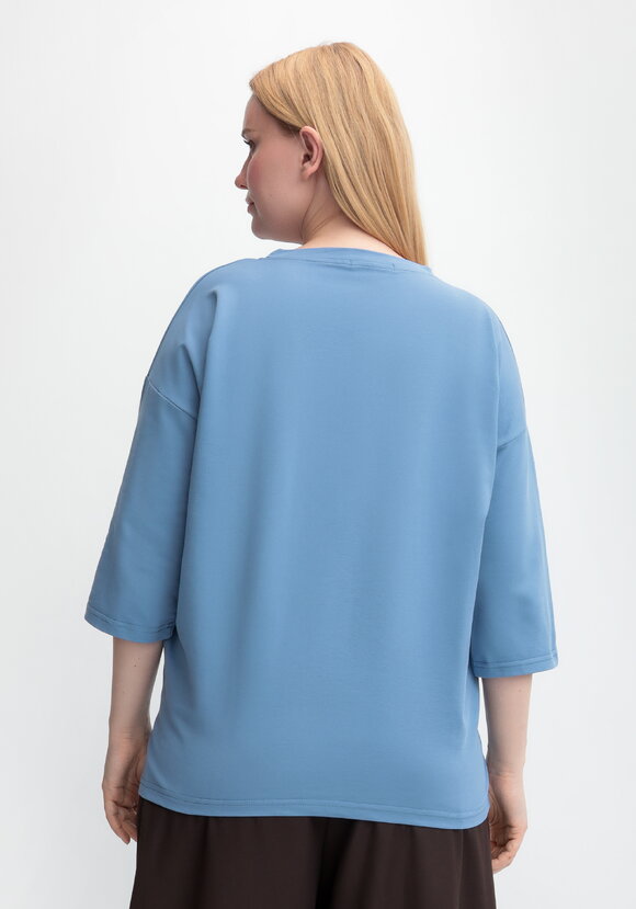 Блуза с принтом Сердца шир.  580, рис. 15