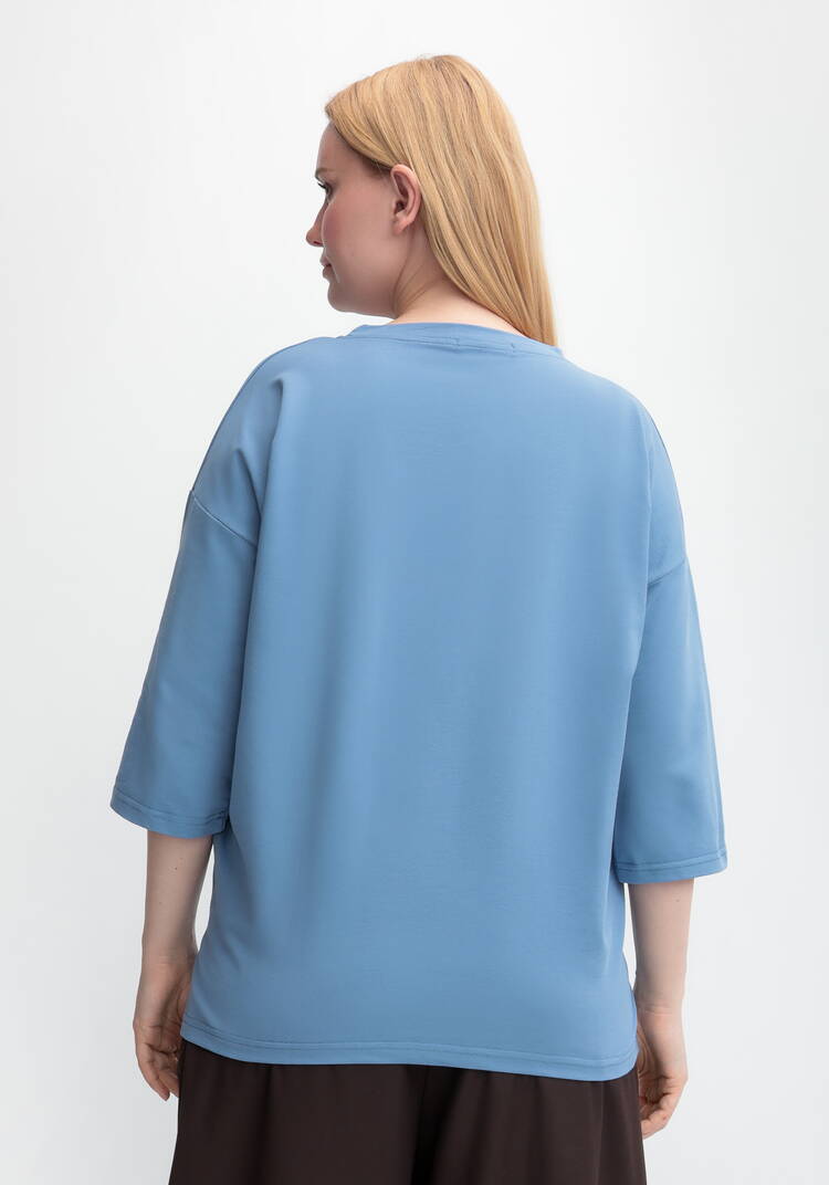 Блуза с принтом Сердца шир.  750, рис. 15