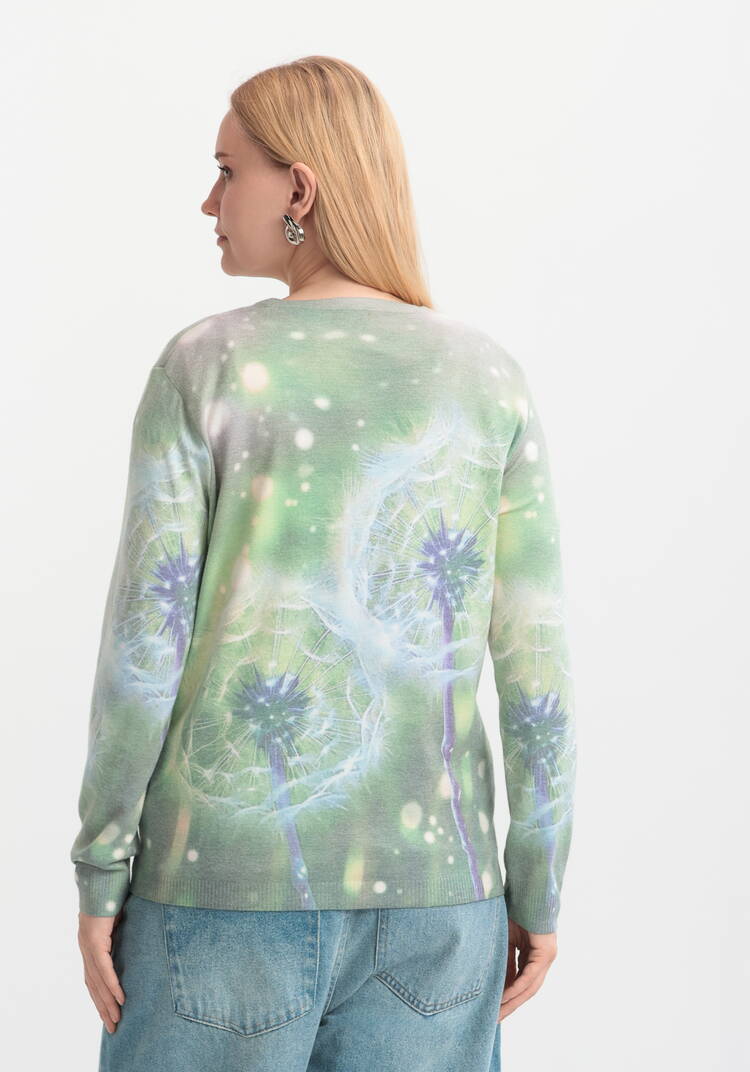 Джемпер Цветочная симфония шир.  750, рис. 3