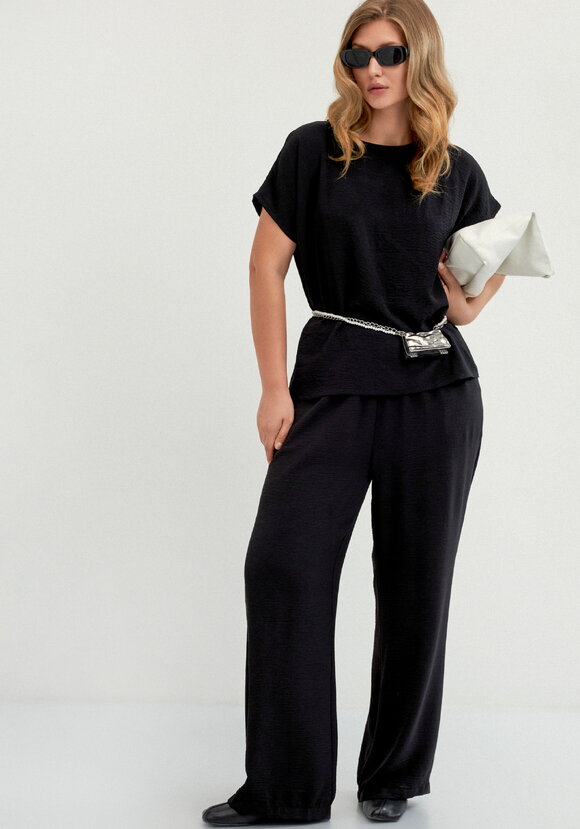 Блуза свободная со спущенным плечом шир.  580, рис. 2