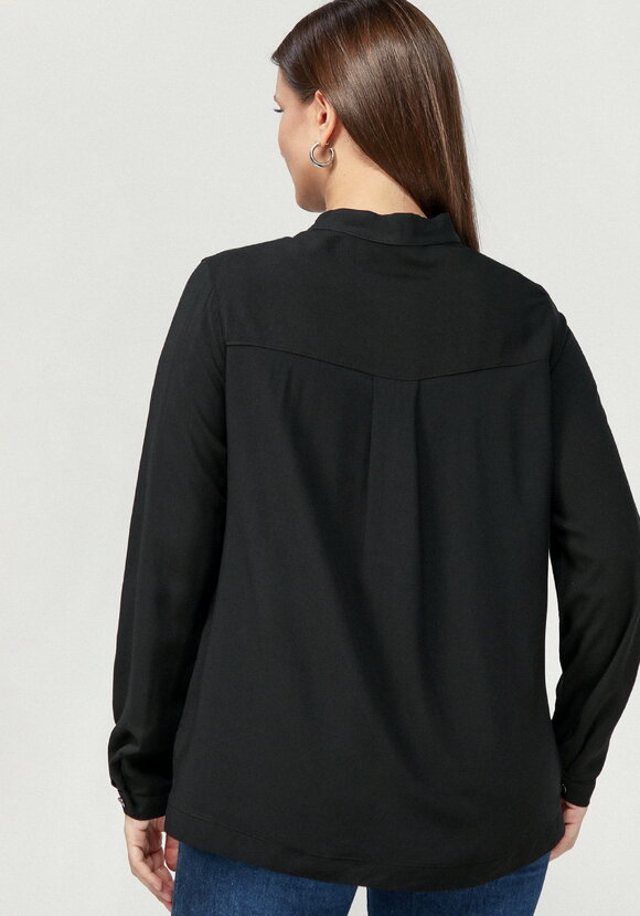 Блуза базовая с планкой на груди шир.  580, рис. 17