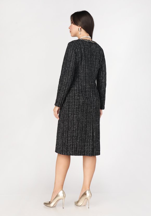 Платье с декоративной тесьмой шир.  580, рис. 2