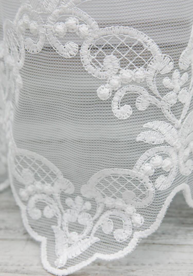 Тюль-сетка с вышивкой шир.  750, рис. 17