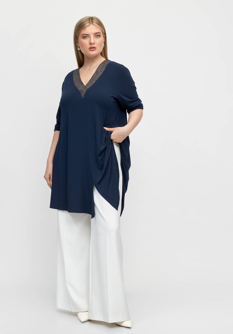 Туника свободного силуэта с втачным рукавом шир.  750, рис. 2