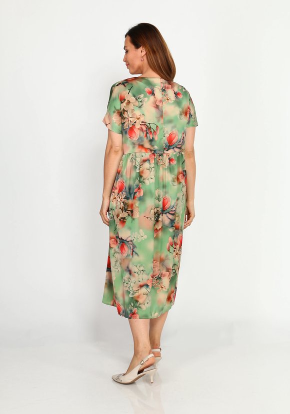 Платье с принтом свободного силуэта шир.  580, рис. 3