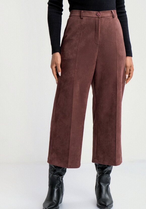 Брюки кюлоты из эко замши шир.  580, рис. 13
