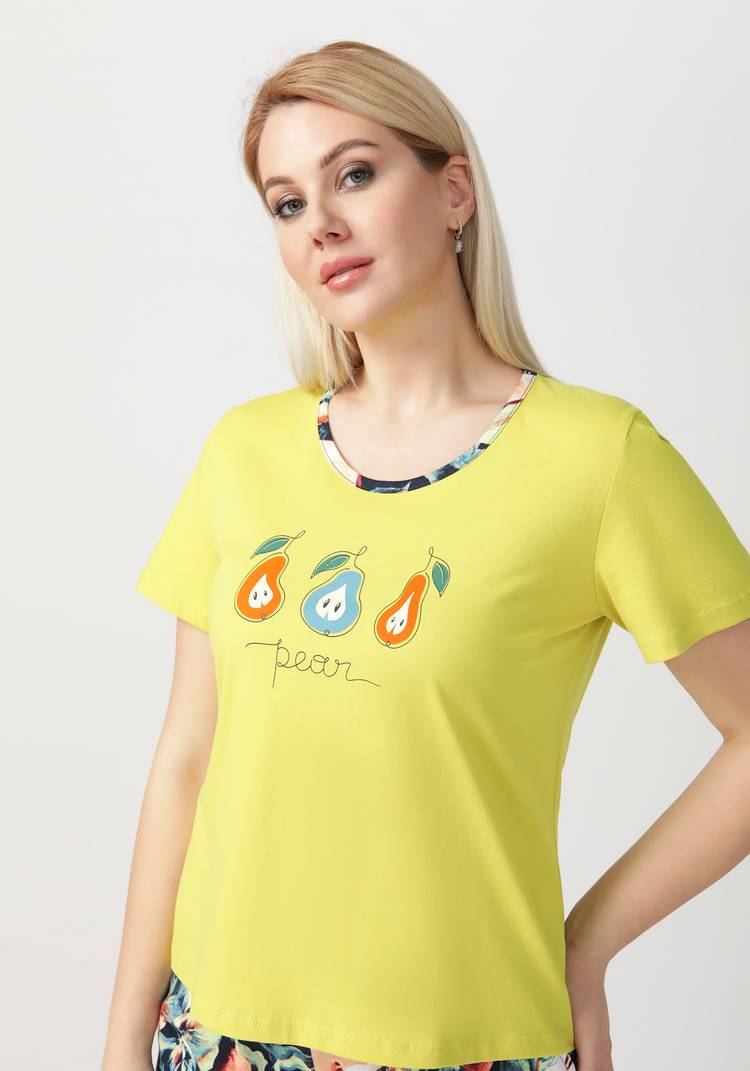 Пижама женская футболка и шорты Лада шир.  750, рис. 12