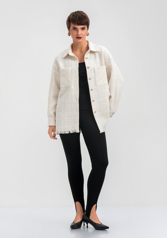 Жакет твидовый с фактурной нитью шир.  580, рис. 19