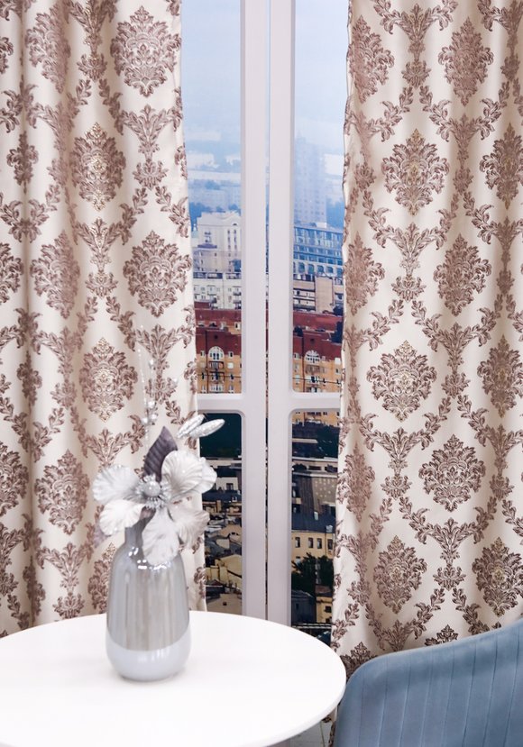 Портьеры с жаккардовым рисунком Верона шир.  580, рис. 6