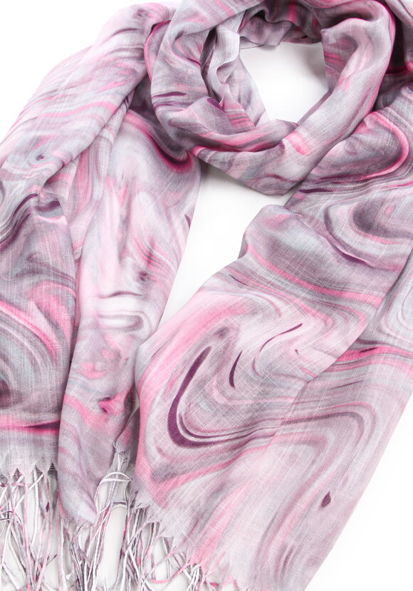 Палантин облегченный с принтом шир.  580, рис. 6