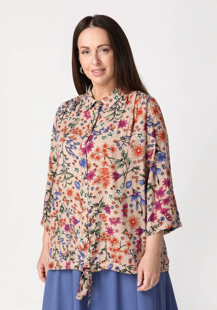 Блуза Чудесные краски шир.  750, рис. 6