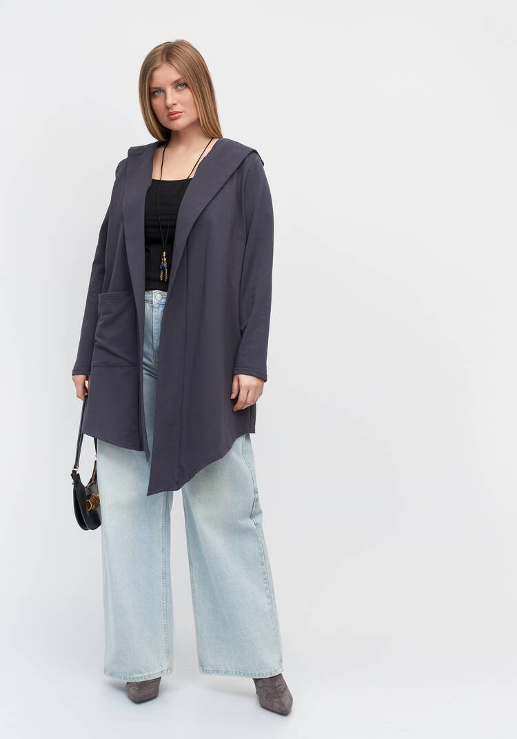 Кардиган Спортивный стиль шир.  750, рис. 2