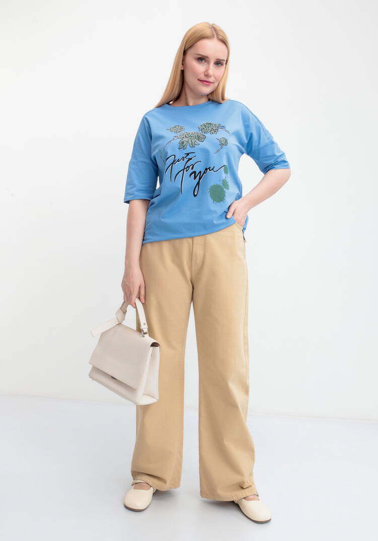 Футболка с принтом и рукавом 3/4 шир.  750, рис. 7