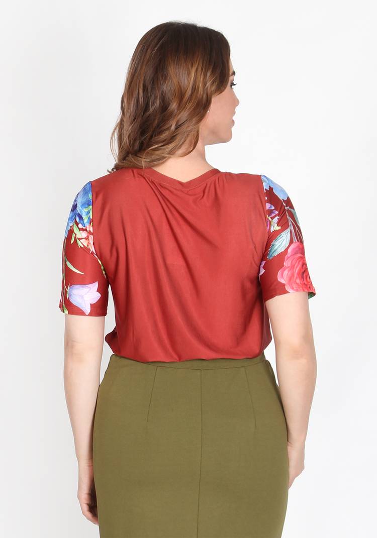 Блуза Цветочная серенада шир.  750, рис. 10