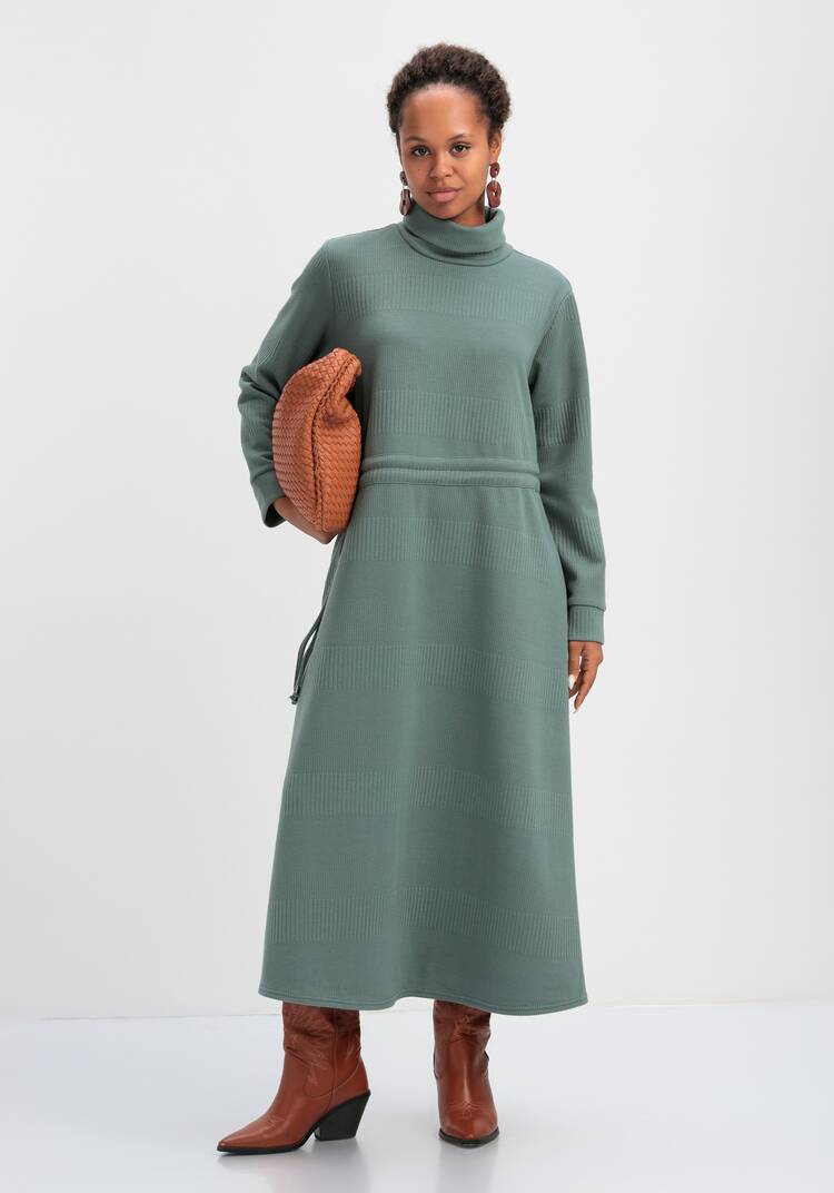 Платье из трикотажной ткани с кулиской шир.  750, рис. 9