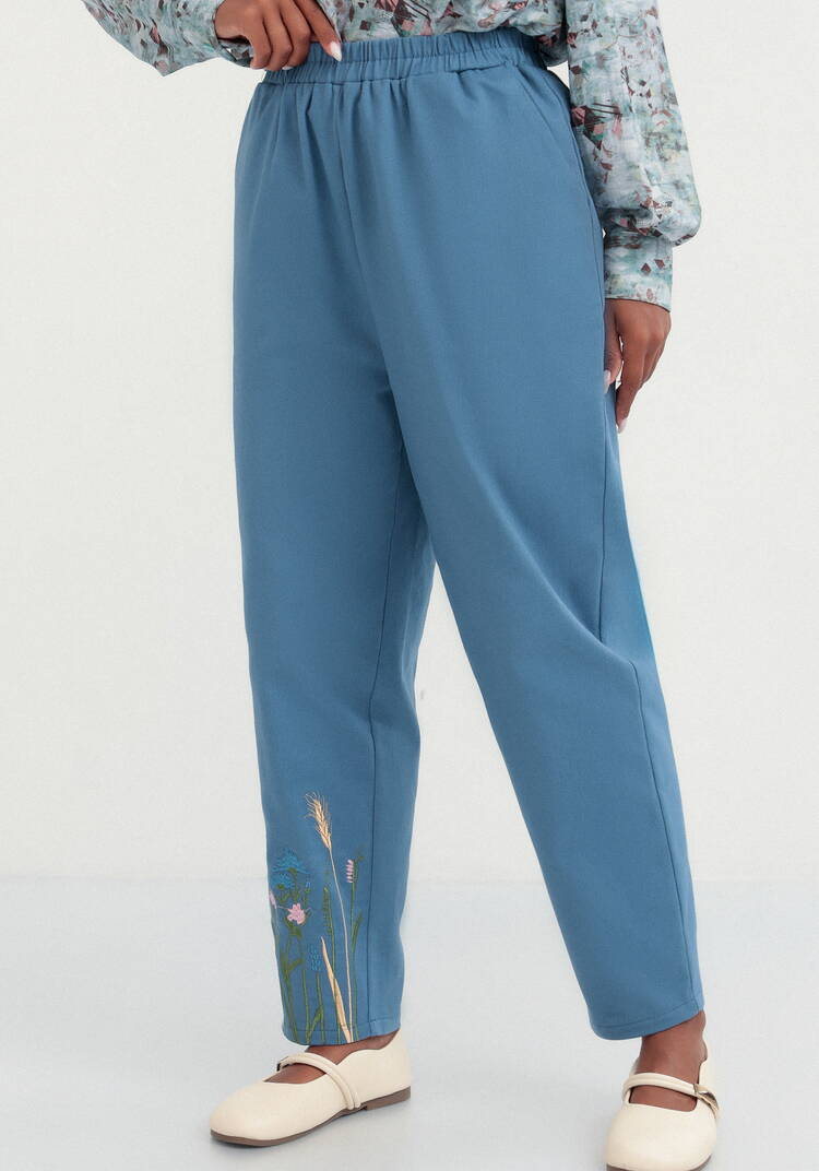 Брюки-бананы с вышивкой шир.  750, рис. 18