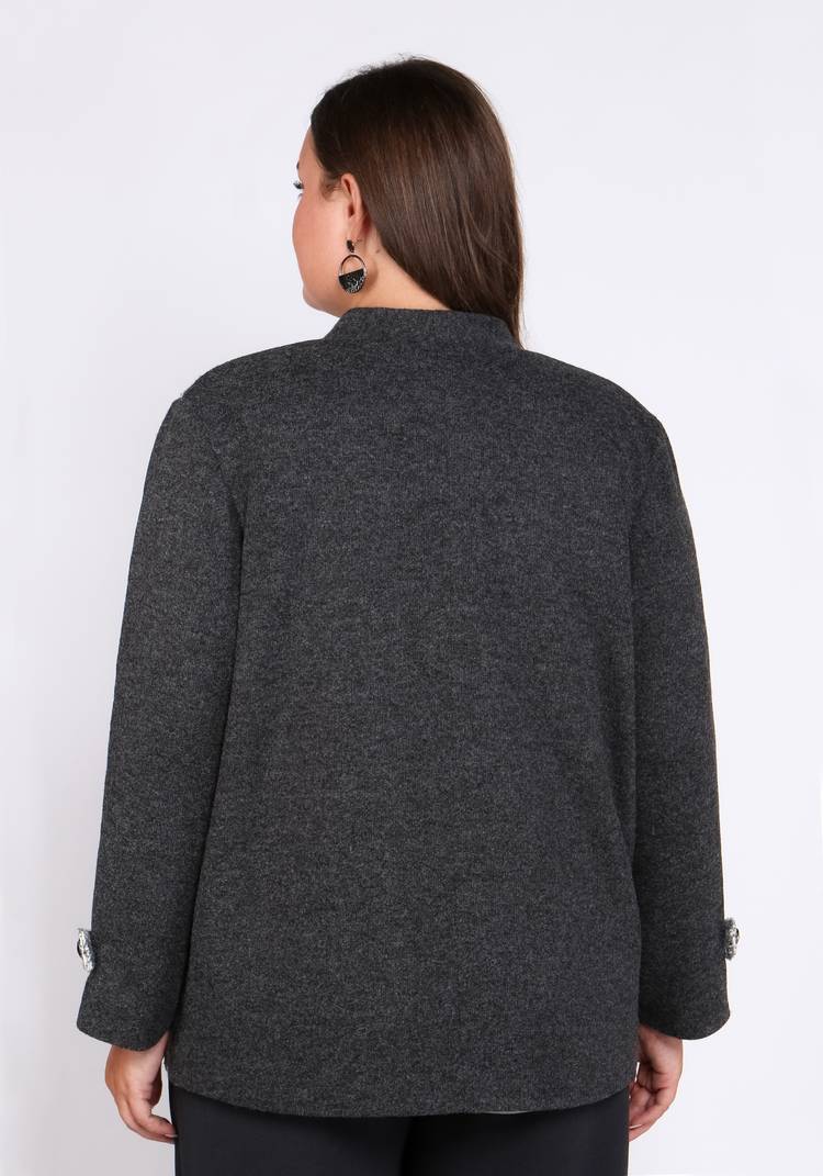 Жакет с комбинированными вставками шир.  750, рис. 3