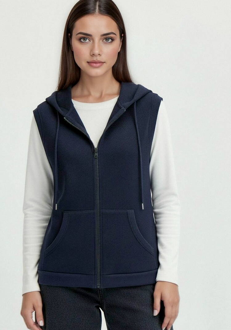 Жилет из микровельвета с начёсом шир.  750, рис. 13