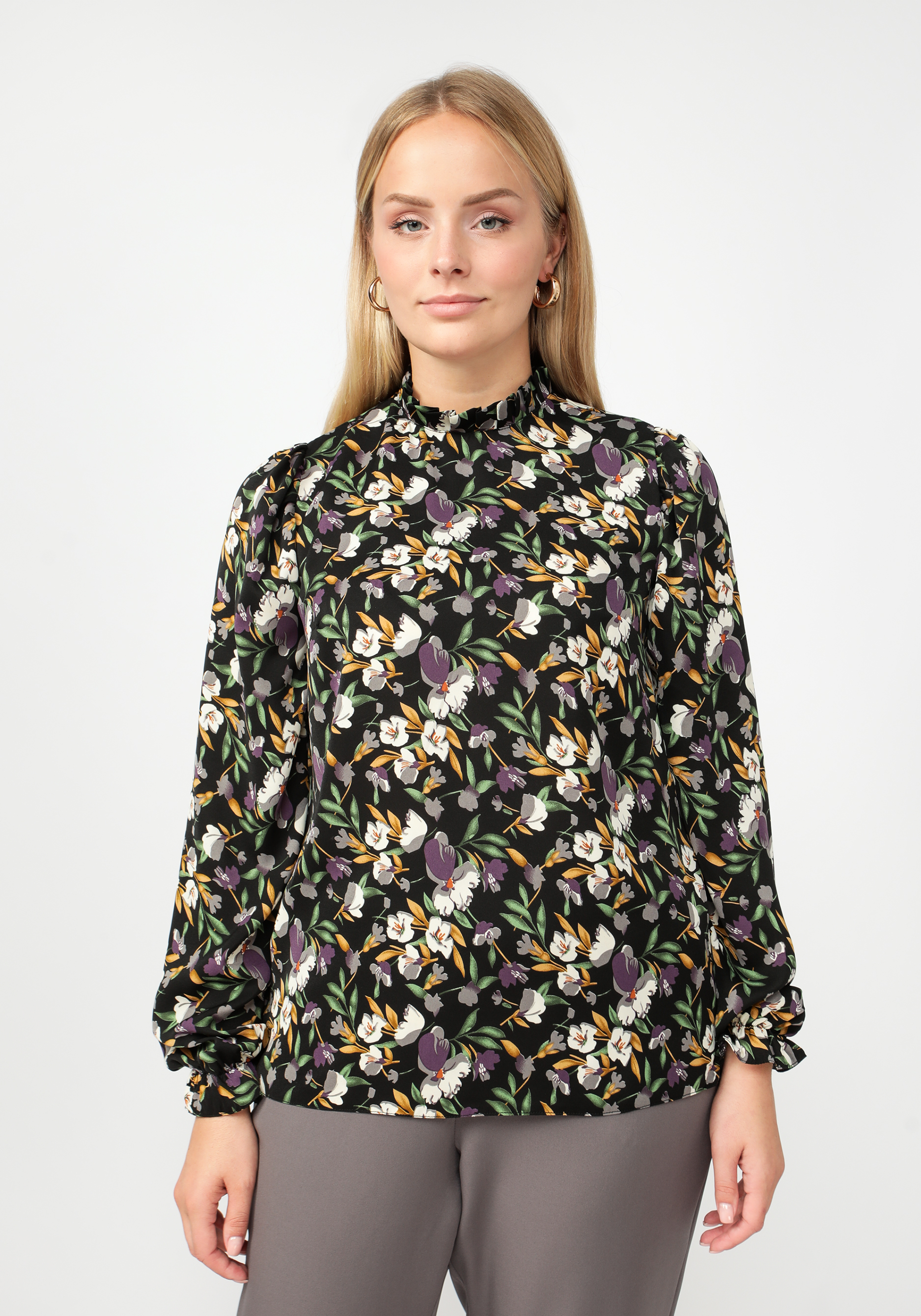 Блуза "Венди" Mio Imperatrice, цвет черный, размер 58 - фото 4