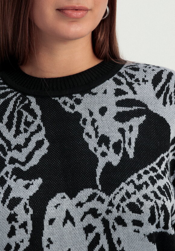 Джемпер с абстрактным цветочным принтом шир.  580, рис. 13