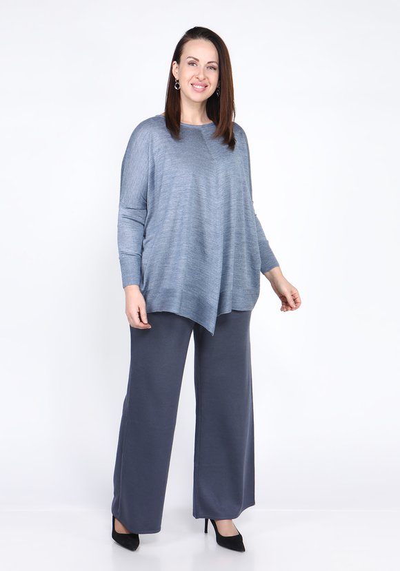 Туника тонкой вязки с ассиметричным низом шир.  580, рис. 11