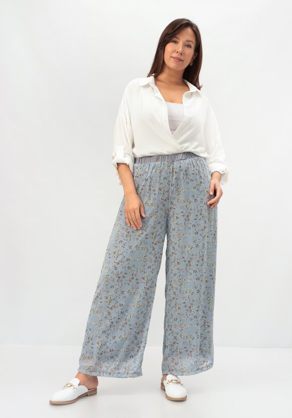 Брюки с резинкой на талии прямые шир.  580, рис. 40