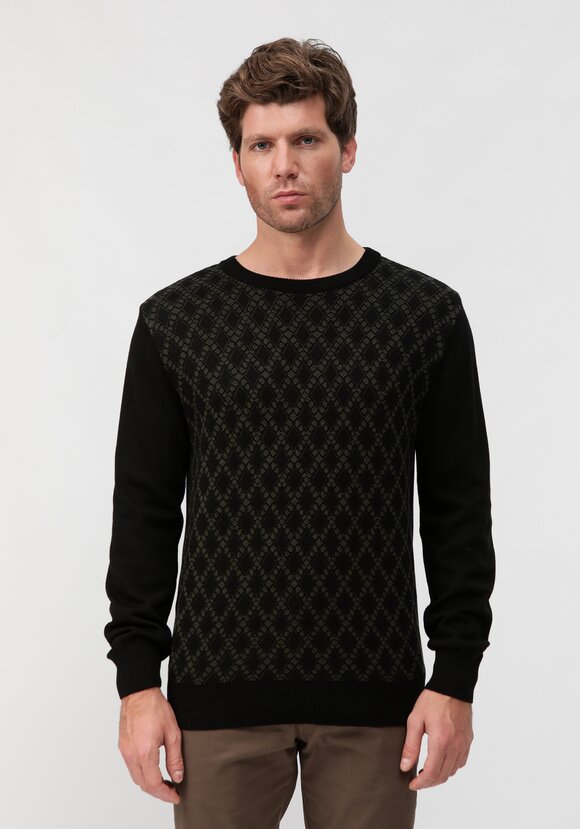 Джемпер в ромб с длинным рукавом шир.  580, рис. 13